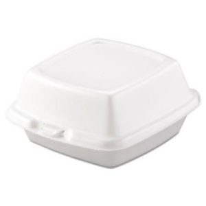 Carryout Food Containers Foam 1-Comp 5 7/8 x 6 x 3 White 500/Carton 60Ht1 - All