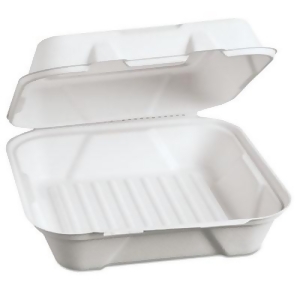 Harvest Fiber Hinged Containers 9 x 9 x 3 100/Pk 2 Pk/ct Hf200 - All