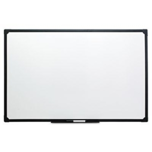 Dry Erase Board Melamine 36 x 24 Black Frame 43628 - All