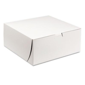 Tuck-top Bakery Boxes 9w x 9d x 4h White 200/Carton 0961 - All