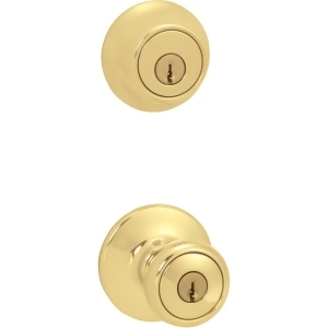Kwikset Polished Brass Tylo Entry Combo 690T 3 Cp Code K6 - All