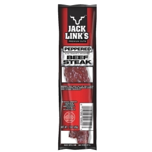 Jack Links 1oz Peppered Beef Steak 04023 Pack of 12 - All