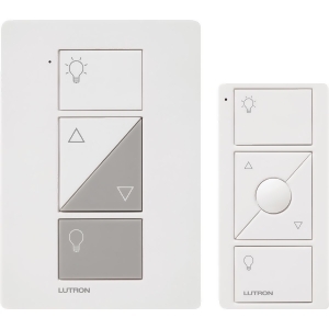 Lutron White 300w Rf Dimmer with Rmt P-pkg1p-wh - All