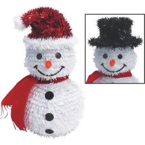 F C Young 3d Snowman with Black Hat 3D-10sm Pack of 6 - All