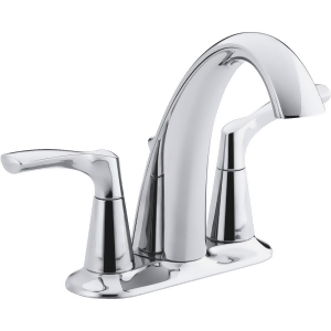 Kohler Two Handle Chrome Lavatory Faucet with Popup R37024-4d1-cp - All