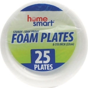 International Wholesale 25 Pack 8-7/8 Foam Plate Hs-01040 Pack of 24 - All