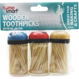 International Wholesale 3 Pack 200ct Toothpicks Hs-01603 Pack of 36 - All