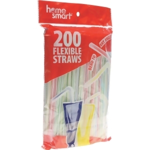 International Wholesale 200pc Plastic Straw Hs-01096 Pack of 36 - All