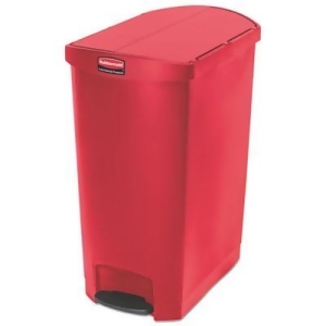 Slim Jim Resin Step-On Container End Step Style 24 gal Red 1883571 - All