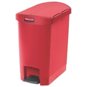 Slim Jim Resin Step-On Container End Step Style 8 gal Red 1883565 - All