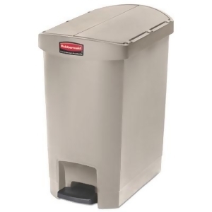 Slim Jim Resin Step-On Container End Step Style 8 gal Beige 1883457 - All