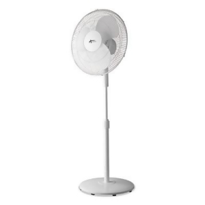 16 3-Speed Oscillating Pedestal Stand Fan Metal Plastic White Fanp16w - All