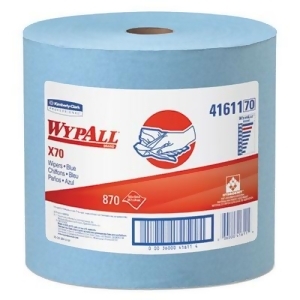 X70 Cloths Jumbo Roll 12 1/2 x 13 2/5 Blue 870/Roll 41611 - All