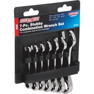 Channellock Products Sae Stubby Wrench Set Gt4ssnvls7 - All