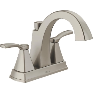 Delta Faucet 2h Stainless Steel Lavatory Faucet with Popup 25768Lf-ss - All