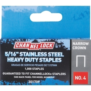 Channellock Products 5/16 Stainless Steel Staple 301709 Pack of 5 - All