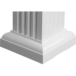 Crown Column 6 Square Cap/Base Set Sqstd06wht - All