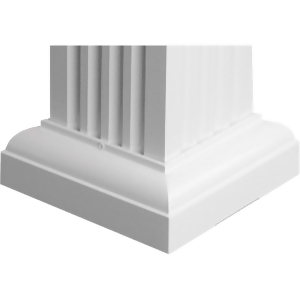 Crown Column 8 Square Cap/Base Set Sqstd08wht - All