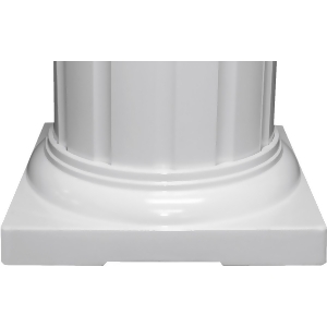 Crown Column 8 Round Cap/Base Set Rdstd08wht - All