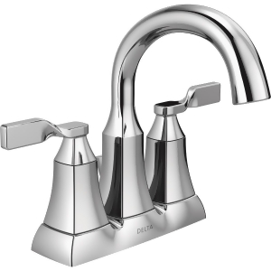 Delta Faucet Two Handle Chrome Lavatory Faucet with Popup 25766Lf - All