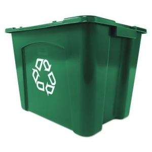 Recycling Box Rectangular 14 gal Green 5714-73 Gre - All