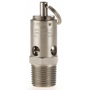 Conrader Stainless Steel Air Safety Valve with Soft Seat Valve Type - All