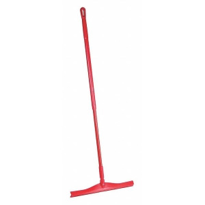 Vikan 20 W Straight Rubber Floor Squeegee With Handle Red Red 71504/29364 - All