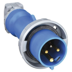 30 Amp 1-Phase Zytel 801 Nylon Watertight Pin and Sleeve Plug Blue - All