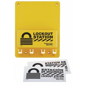 Master Lock Lockout Station Unfilled 9-3/4 x 7-3/4 Polycarbonate S1700 - All