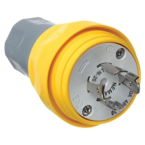 Hubbell Wiring Device-kellems Watertight Locking Plug Hbl26w76 - All