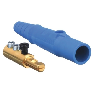 Hubbell 3R 4X 12 Taper Nose Connector Male Blue Hbl15mbl - All
