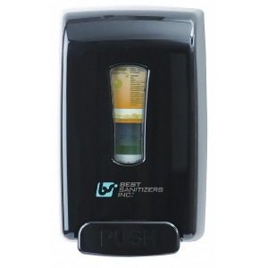 Versaclenz 1250mL Manual Liquid Hand Sanitizer Dispenser Wall-Mount Black - All