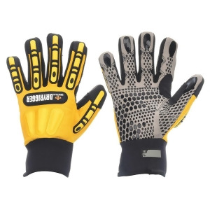 Impacto Impact Resistant Gloves Black Hi-Visibility Yellow Wgriggxxl - All