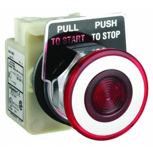Schneider Electric Illuminated Push Button Operator 30mm Red 9001Kr9p1r - All