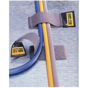 Rip-tie Hook-and-Loop Cable Tie Black Nylon C-02-005-bk - All
