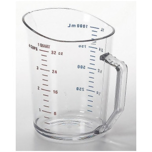 Cambro 1 qt. Polycarbonate Polycarbonate Measuring Cup Clear Ca100mccw135 - All
