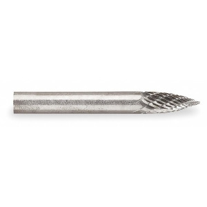 Widia Metal Removal 1/4 Carbide Bur Pointed Tree Double Cut Sg-1 M41420 - All