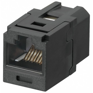 Panduit Modular Jack Black Plastic Series Mini Com Cable Type Category 6 - All