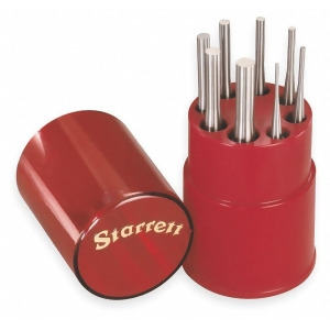 Starrett 4 Steel Drive Pin Punch Set; Number of Pieces 8 Steel S565wb - All