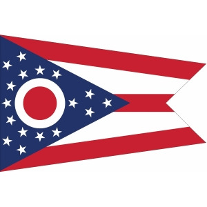 Nylglo Ohio State Flag 3 ft.H x 5 ft.W Outdoor Nylon 144260 - All