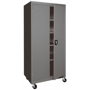 Sandusky Commercial Storage Cabinet Charcoal 78 H X 46 W X 24 D Assembled - All