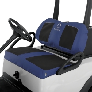 Classic Fairway Golf Cart Neoprene Bench Seat Cover-Blk/Navy - All