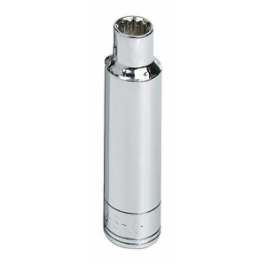 3/8 Alloy Steel Socket with 1/2 Drive Size and Chrome Finish - All