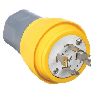 Hubbell Wiring Device-kellems Watertight Locking Plug Hbl28w77 - All