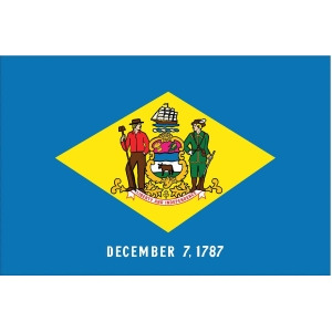 Nylglo Delaware State Flag 3 ft.H x 5 ft.W Outdoor Nylon 140860 - All
