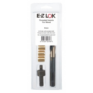 E-z Lok Brass Thread Insert Kit M6 x 1.0 Size 0.500 Length M6 x 1.0 Ez-400-m6 - All