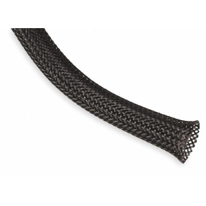 Techflex Expandable Braided Sleeving I.d. 0.500 Length 500 ft. Black - All