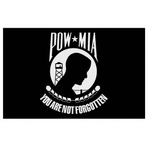Nylglo Pow-mia Armed Forces Flag 4 ft.H x 6 ft.W Indoor Outdoor Nylon 377994 - All
