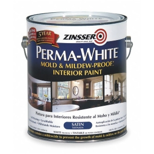 Zinsser Satin Interior Paint Water White 1 gal. 1 gal. White Satin 2711 - All