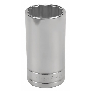 1 Alloy Steel Socket with 3/8 Drive Size and Chrome Finish - All